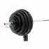 Muscle Power Olympische halterset 65 kg, met handgrepen rubber overtrokken Ø 50 mm zwart  MP800SET65